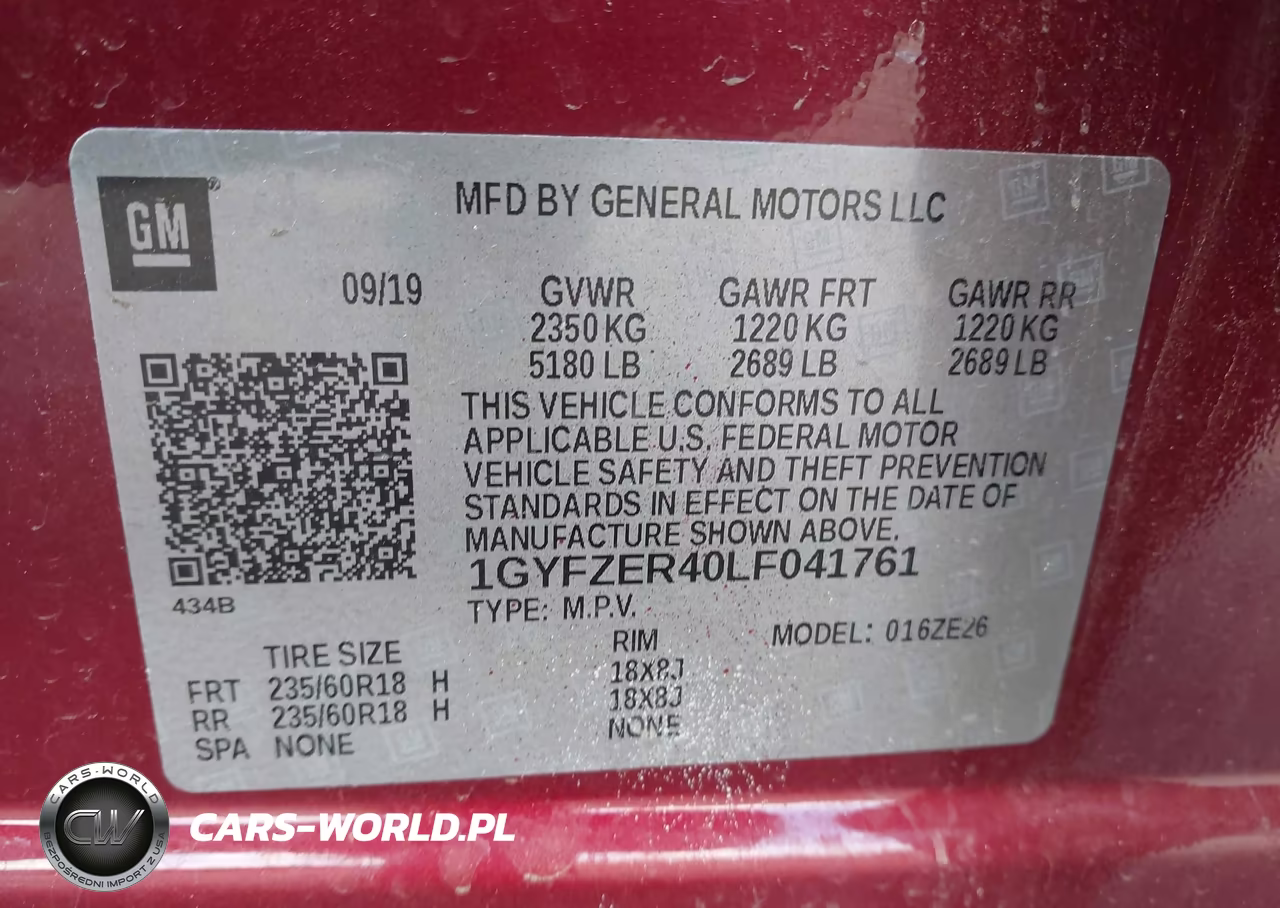 2020 Cadillac Xt4 Fwd Sport VIN:1GYFZER40LF041761 - 9