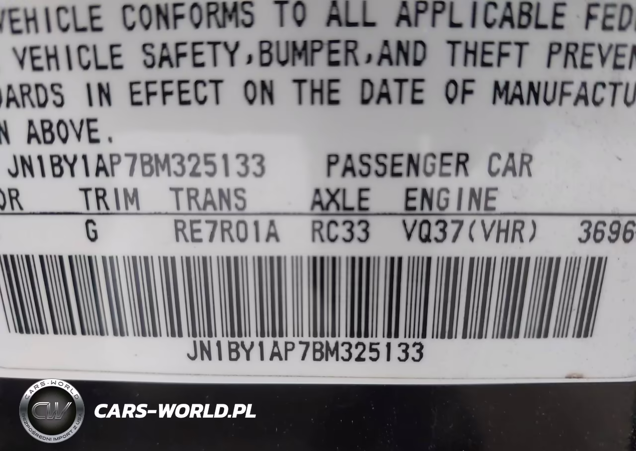 2011 Infiniti M37 VIN:JN1BY1AP7BM325133 - 9