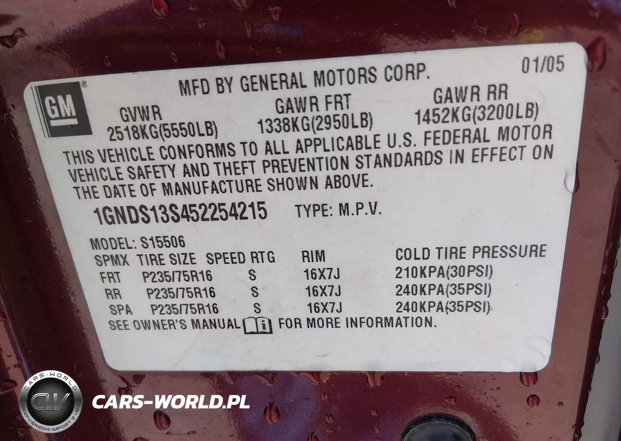 2005 Chevrolet Trailblazer Ls VIN:1GNDS13S452254215 - 9