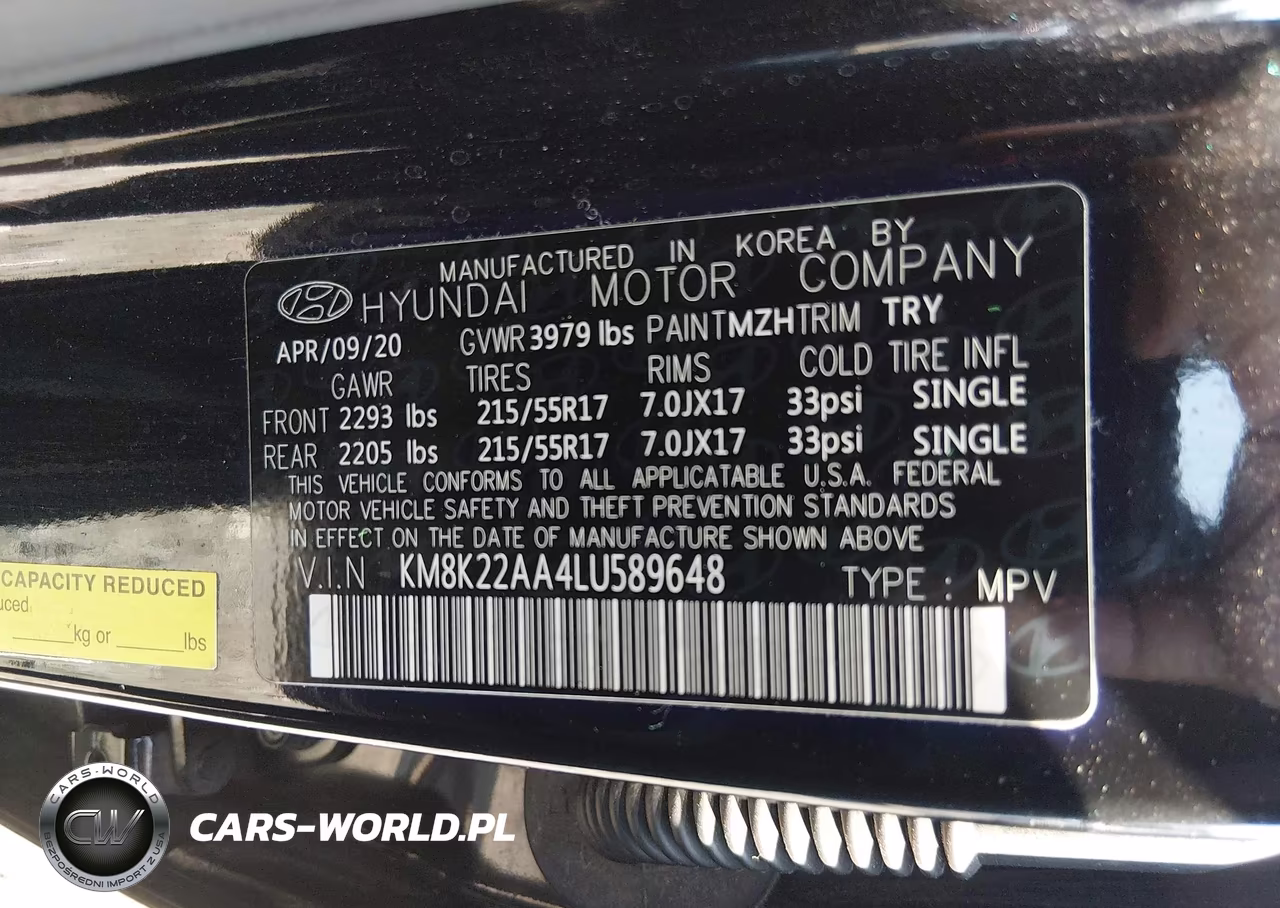 2020 Hyundai Kona Sel VIN:KM8K22AA4LU589648 - 9