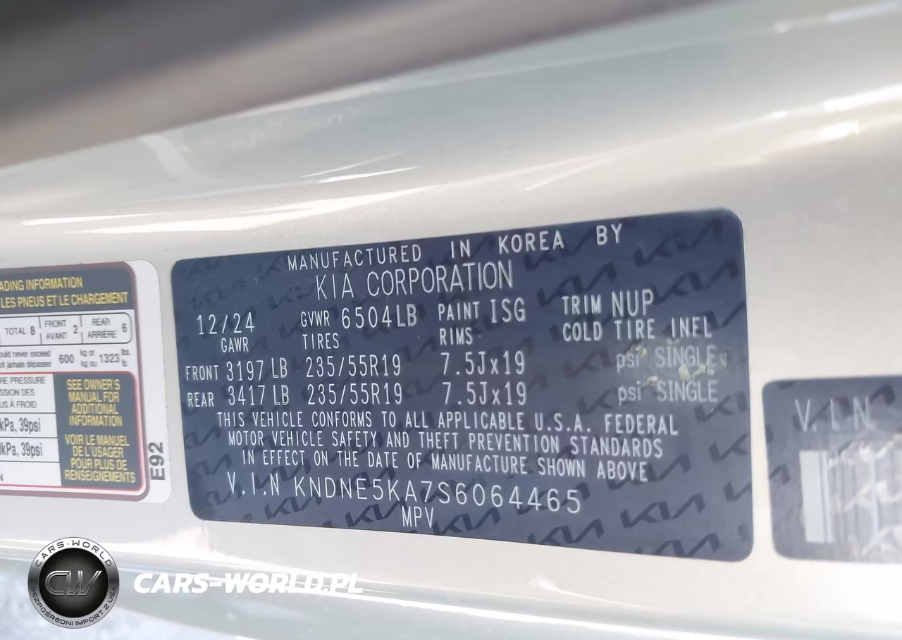 2025 Kia Carnival Mpv Hybrid Sx VIN:KNDNE5KA7S6064465 - 9