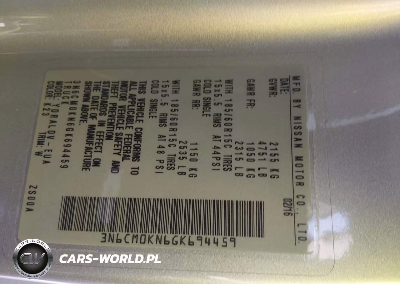2016 Nissan Nv200 S VIN:3N6CM0KN6GK694459 - 9
