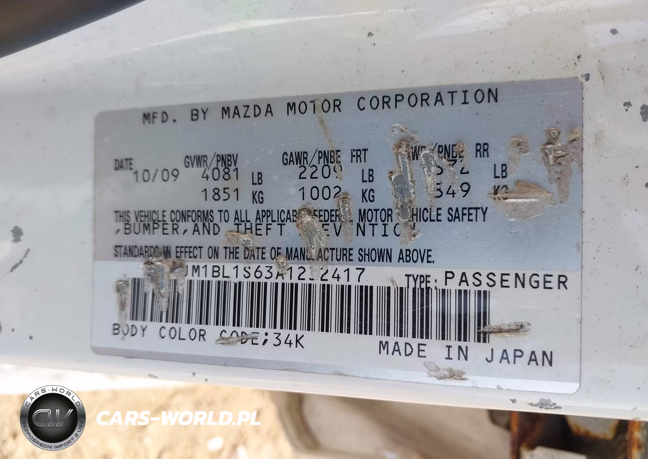 2010 Mazda Mazda3 S Sport VIN:JM1BL1S63A1232417 - 9