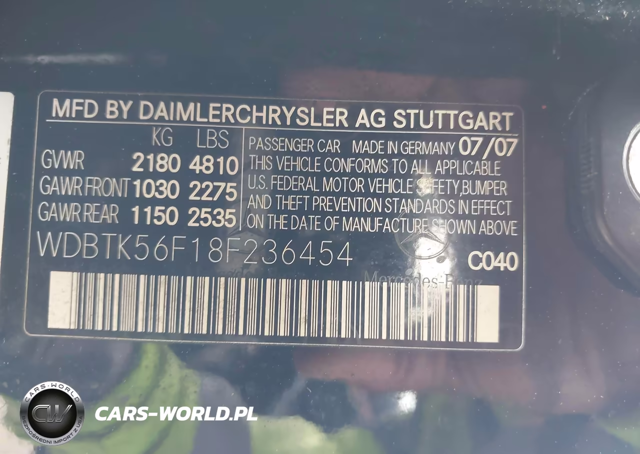 2008 Mercedes-Benz Clk 350 VIN:WDBTK56F18F236454 - 9