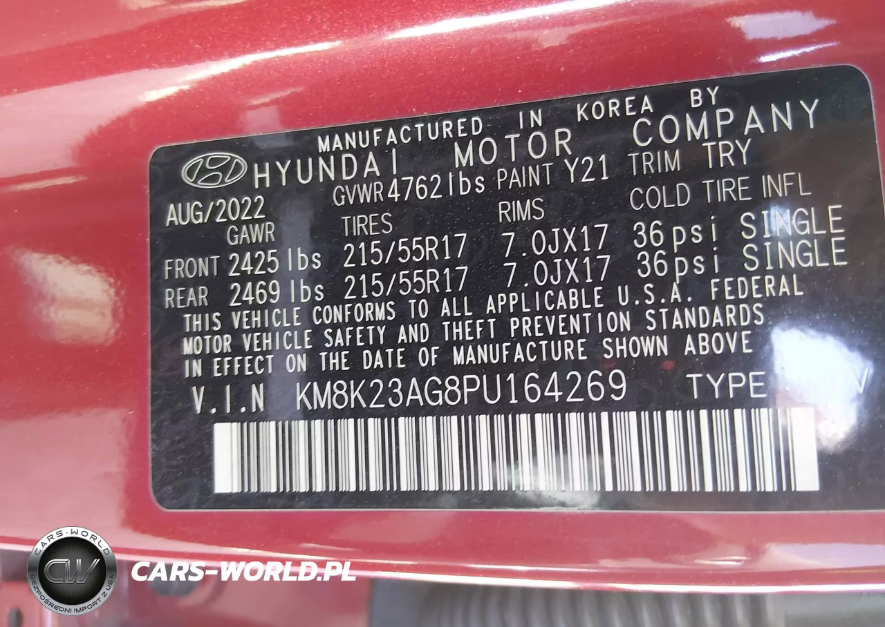 2023 Hyundai Kona Electric Se VIN:KM8K23AG8PU164269 - 9