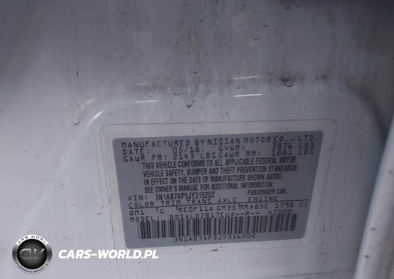 2018 Nissan Sentra Sv VIN:3N1AB7AP5JY316202 - 9