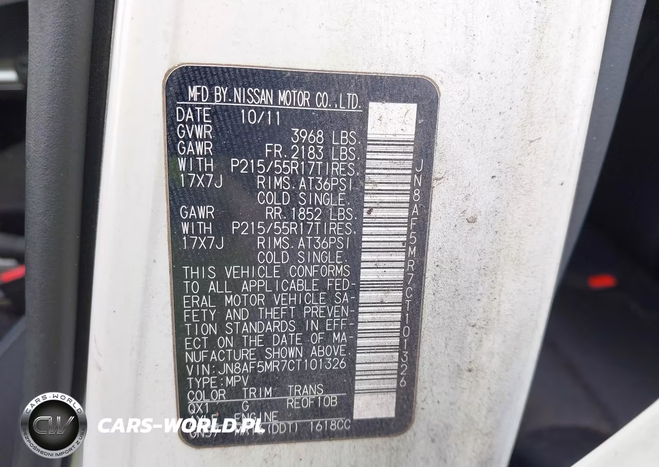 2012 Nissan Juke S VIN:JN8AF5MR7CT101326 - 9
