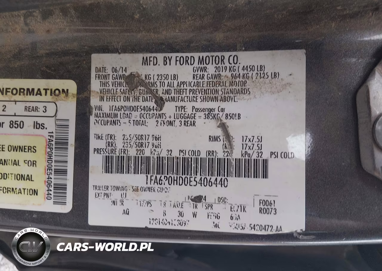 2014 Ford Fusion Se VIN:1FA6P0HD0E5406440 - 9