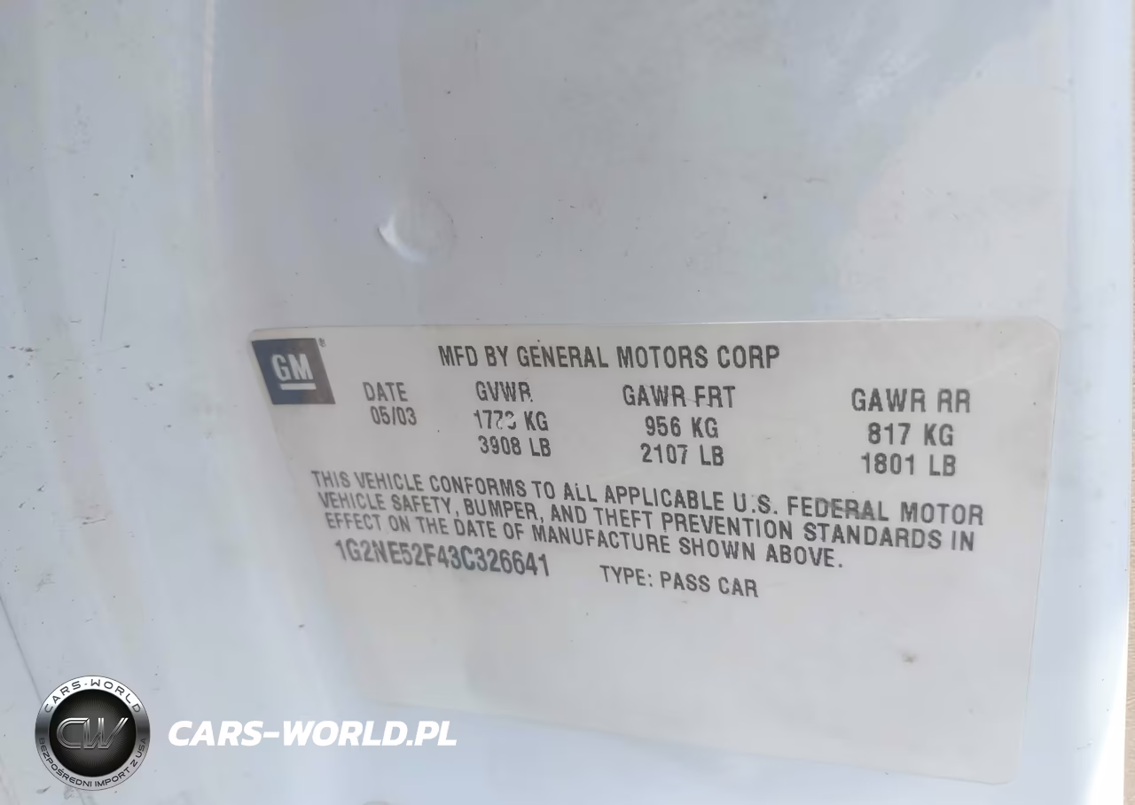 2003 Pontiac Grand Am Se VIN:1G2NE52F43C326641 - 9