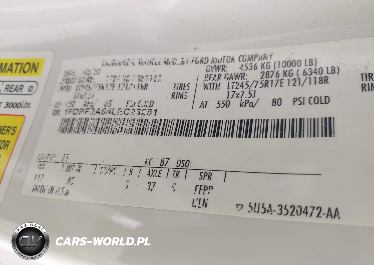 2020 Ford F-250 Xl-Xlt VIN:1FDBF2A64LEC93281 - 9
