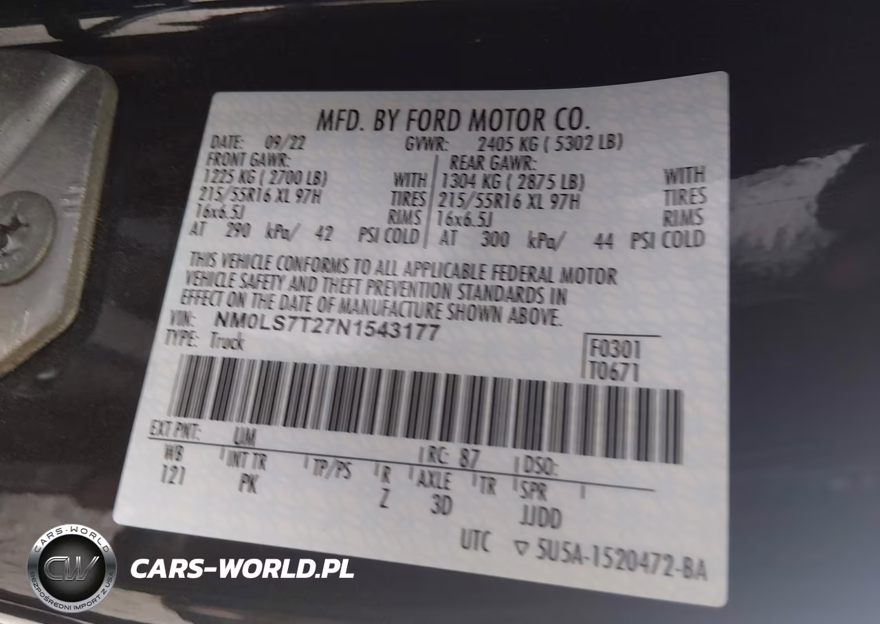 2022 Ford Transit Connect Xlt VIN:NM0LS7T27N1543177 - 9