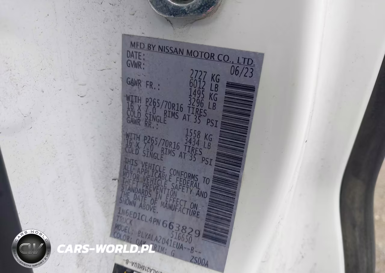 2023 Nissan Frontier King Cab S 4X2 VIN:1N6ED1CL4PN663829 - 9