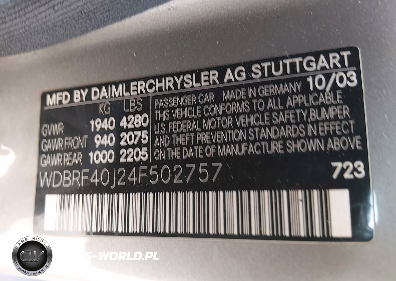 2004 Mercedes-Benz C 230 Kompressor Sport-Sport VIN:WDBRF40J24F502757 - 9