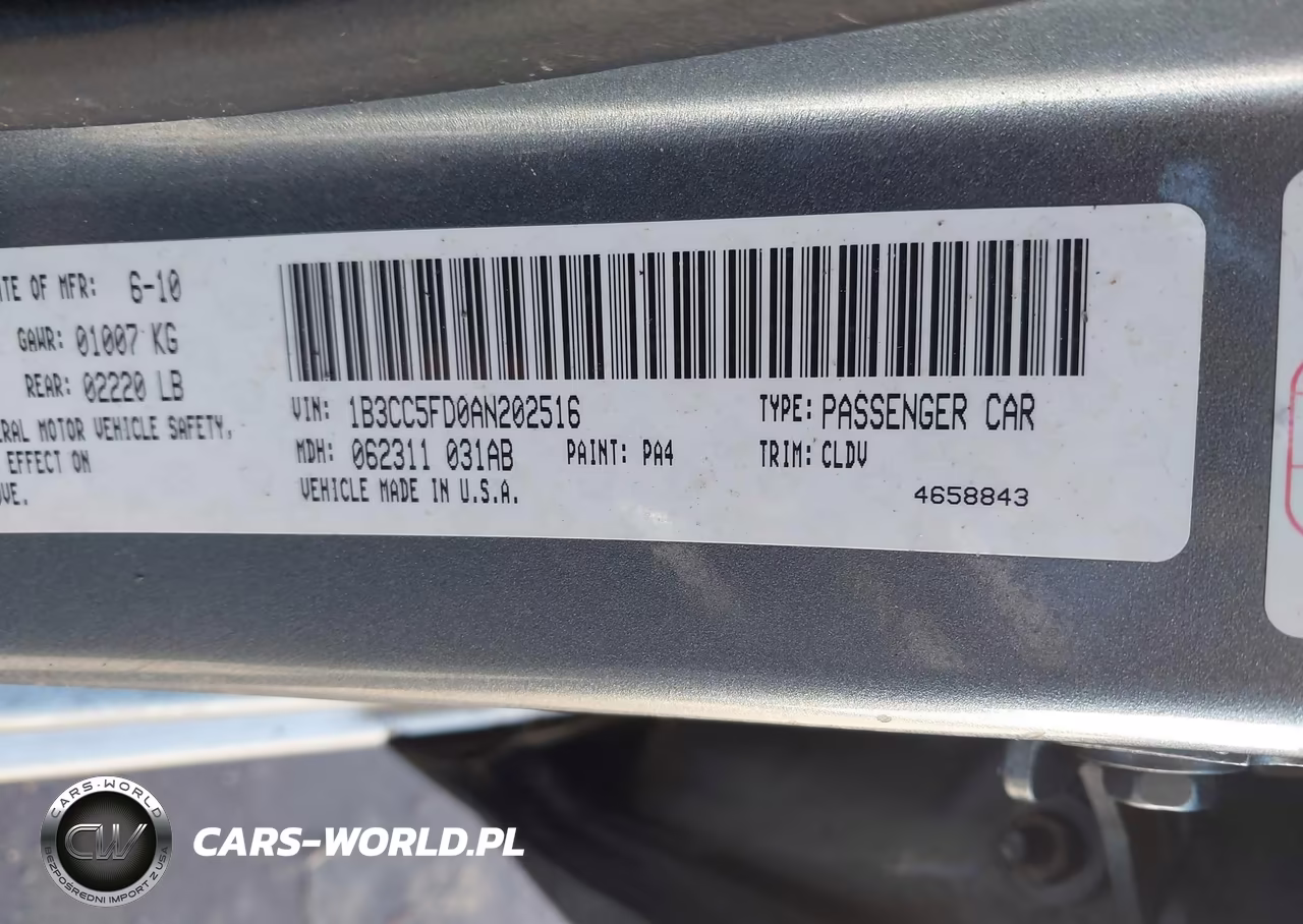 2010 Dodge Avenger R-T VIN:1B3CC5FD0AN202516 - 9