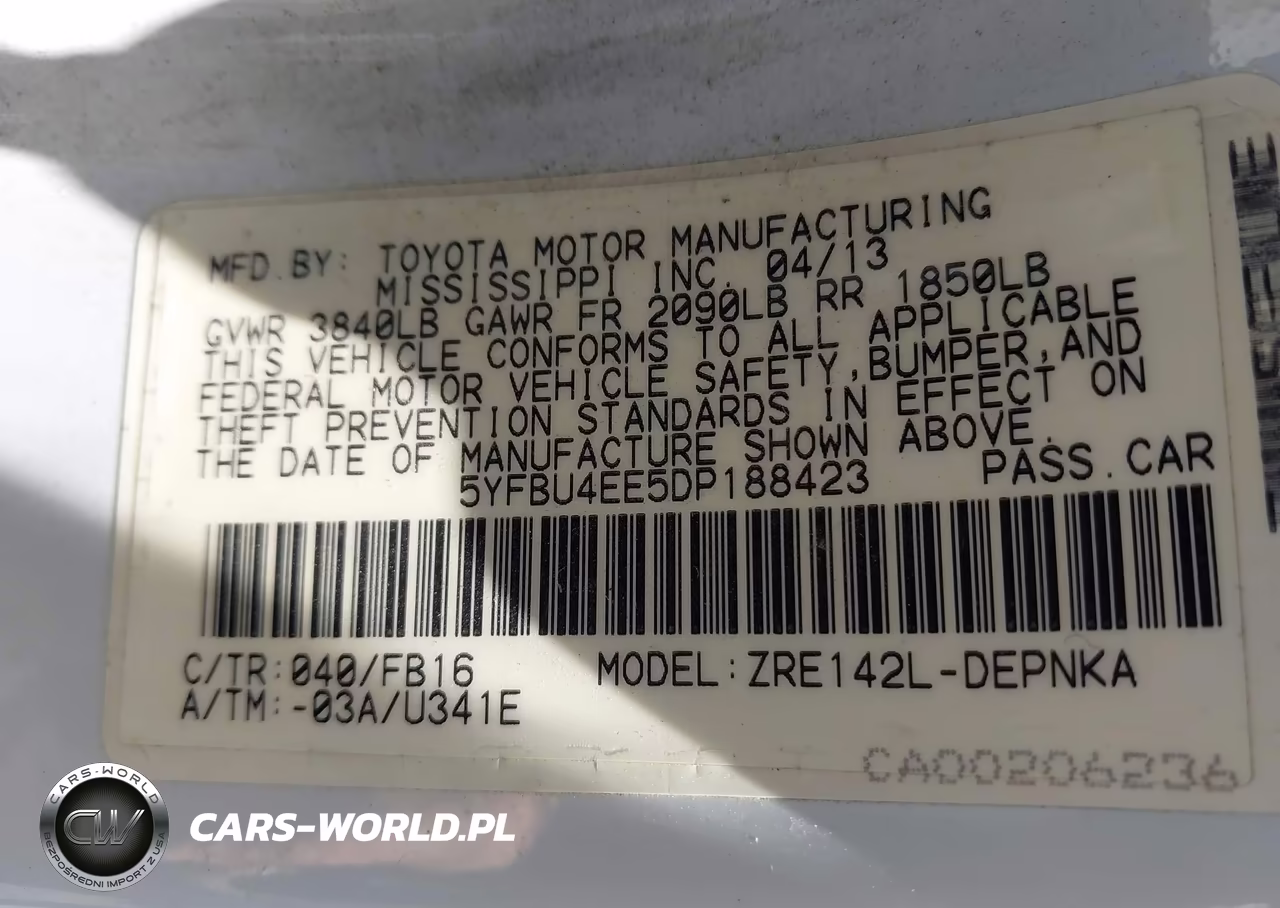 2013 Toyota Corolla Le VIN:5YFBU4EE5DP188423 - 9