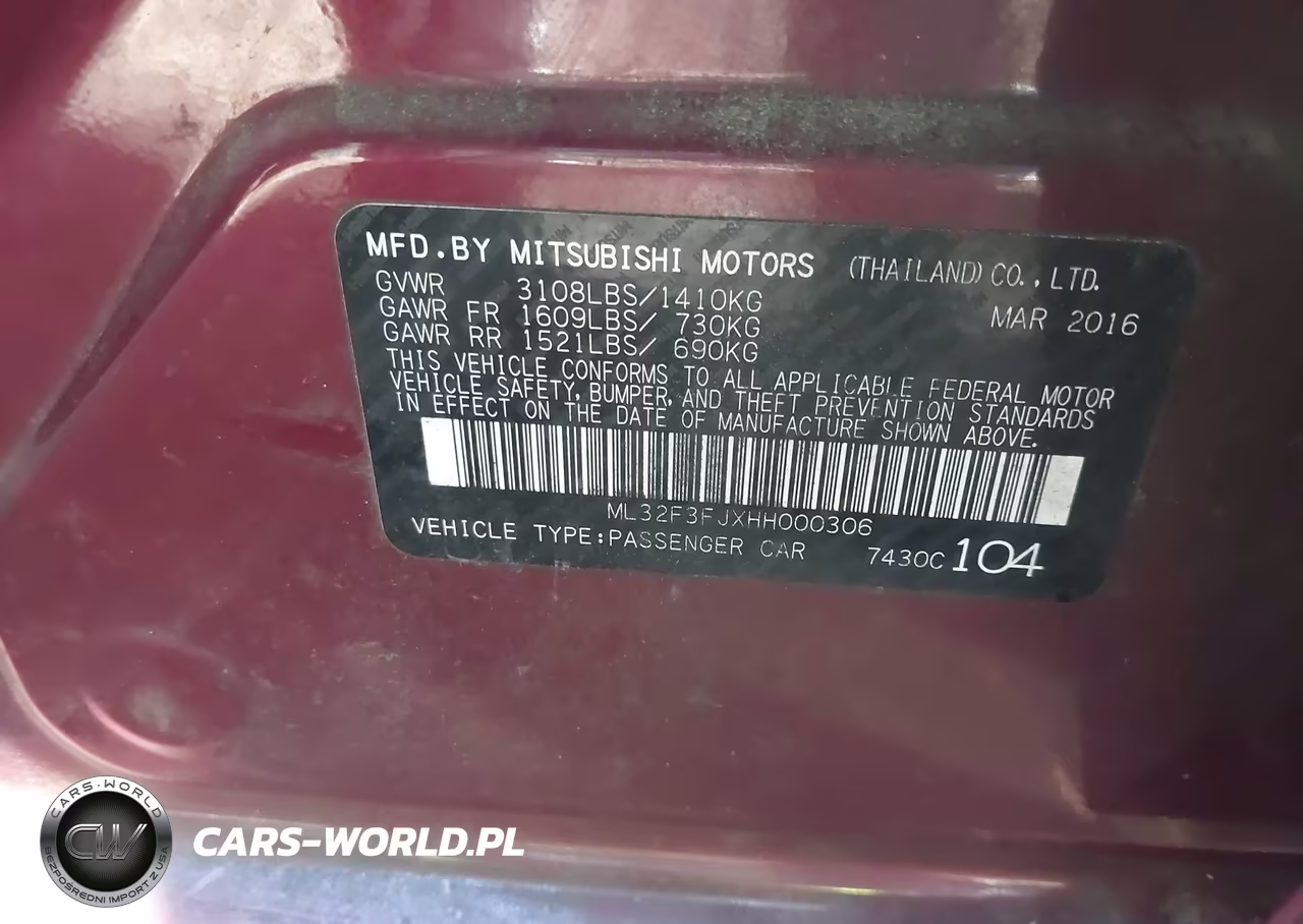 2017 Mitsubishi Mirage G4 Es VIN:ML32F3FJXHH000306 - 9
