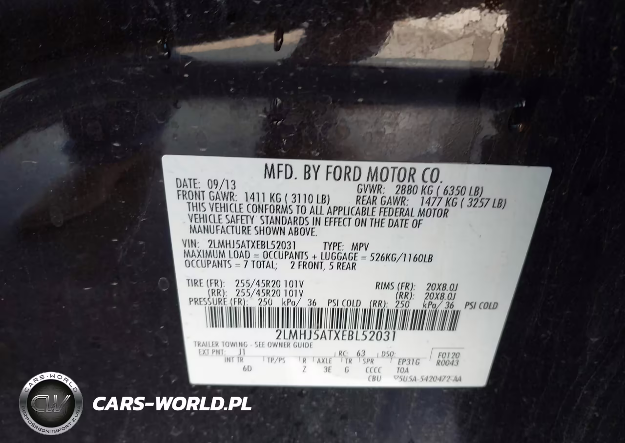 2014 Lincoln Mkt Ecoboost VIN:2LMHJ5ATXEBL52031 - 9