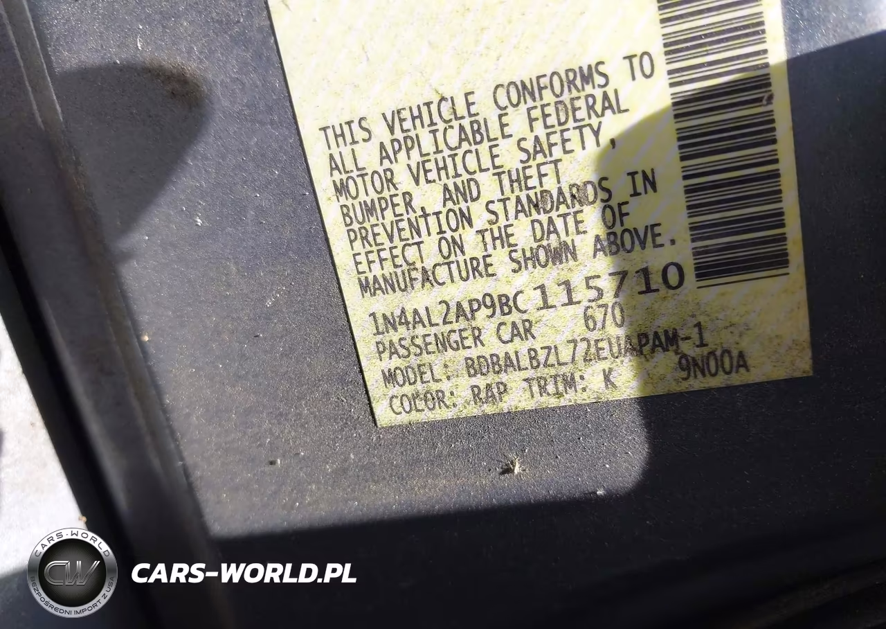 2011 Nissan Altima 2.5 S VIN:1N4AL2AP9BC115710 - 9