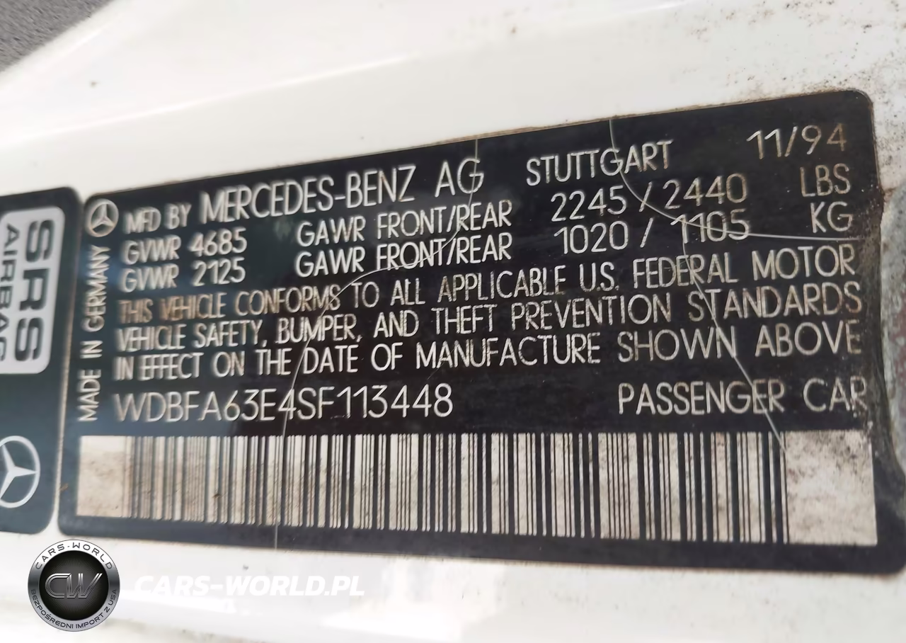 1995 Mercedes-Benz Sl 320 VIN:WDBFA63E4SF113448 - 9