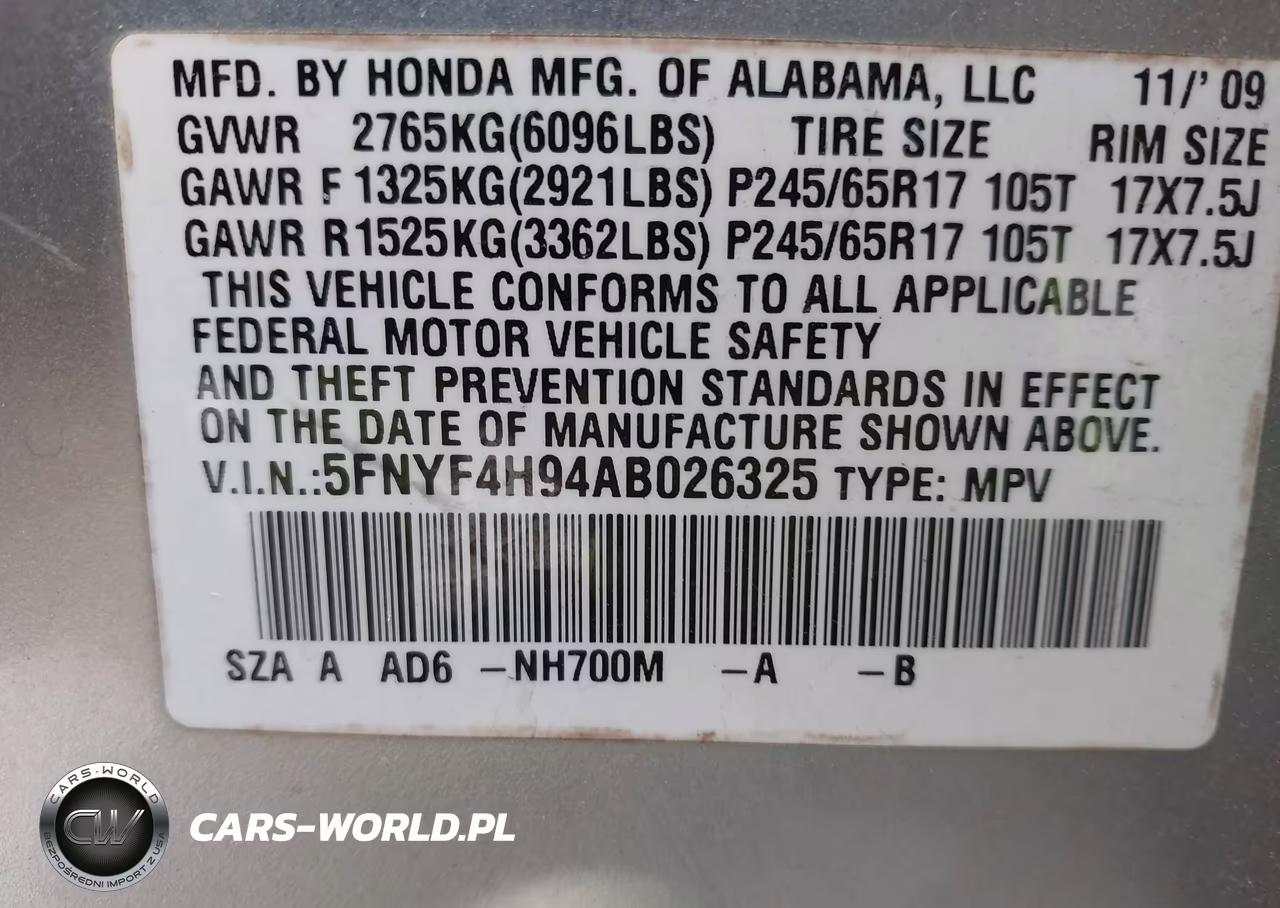 2010 Honda Pilot Touring VIN:5FNYF4H94AB026325 - 9
