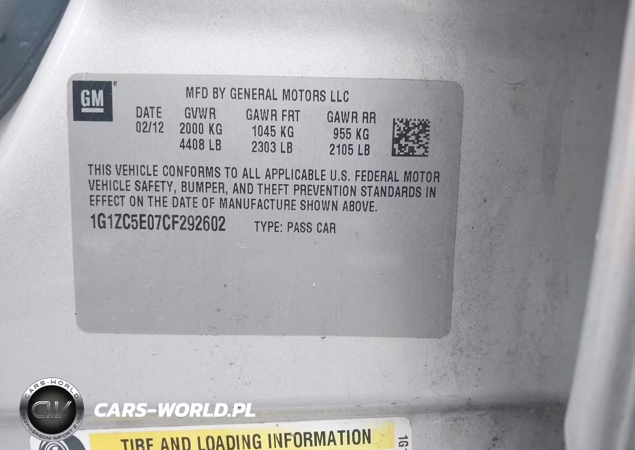 2012 Chevrolet Malibu 1Lt VIN:1G1ZC5E07CF292602 - 9