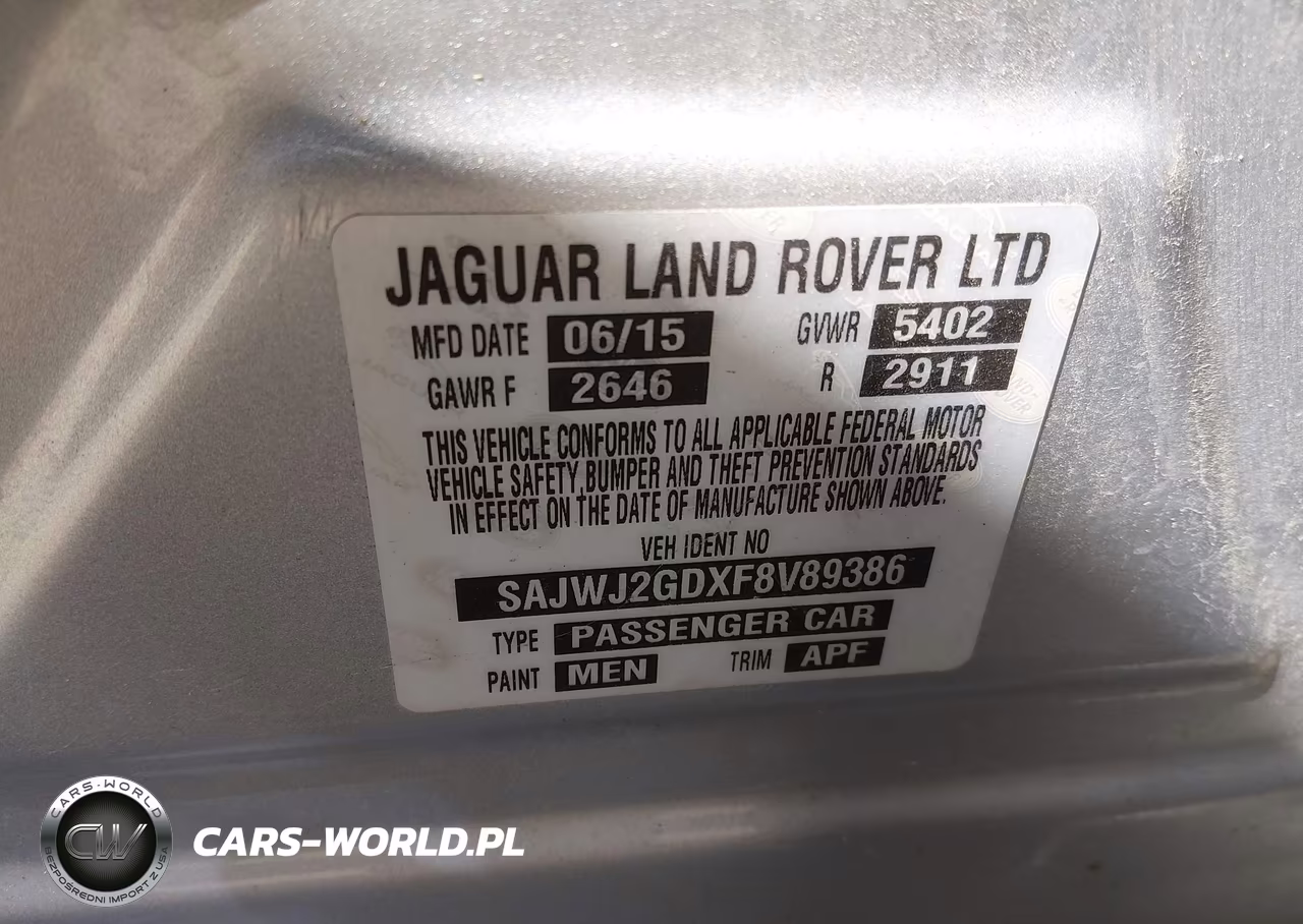 2015 Jaguar Xj Xjl Portfolio VIN:SAJWJ2GDXF8V89386 - 9