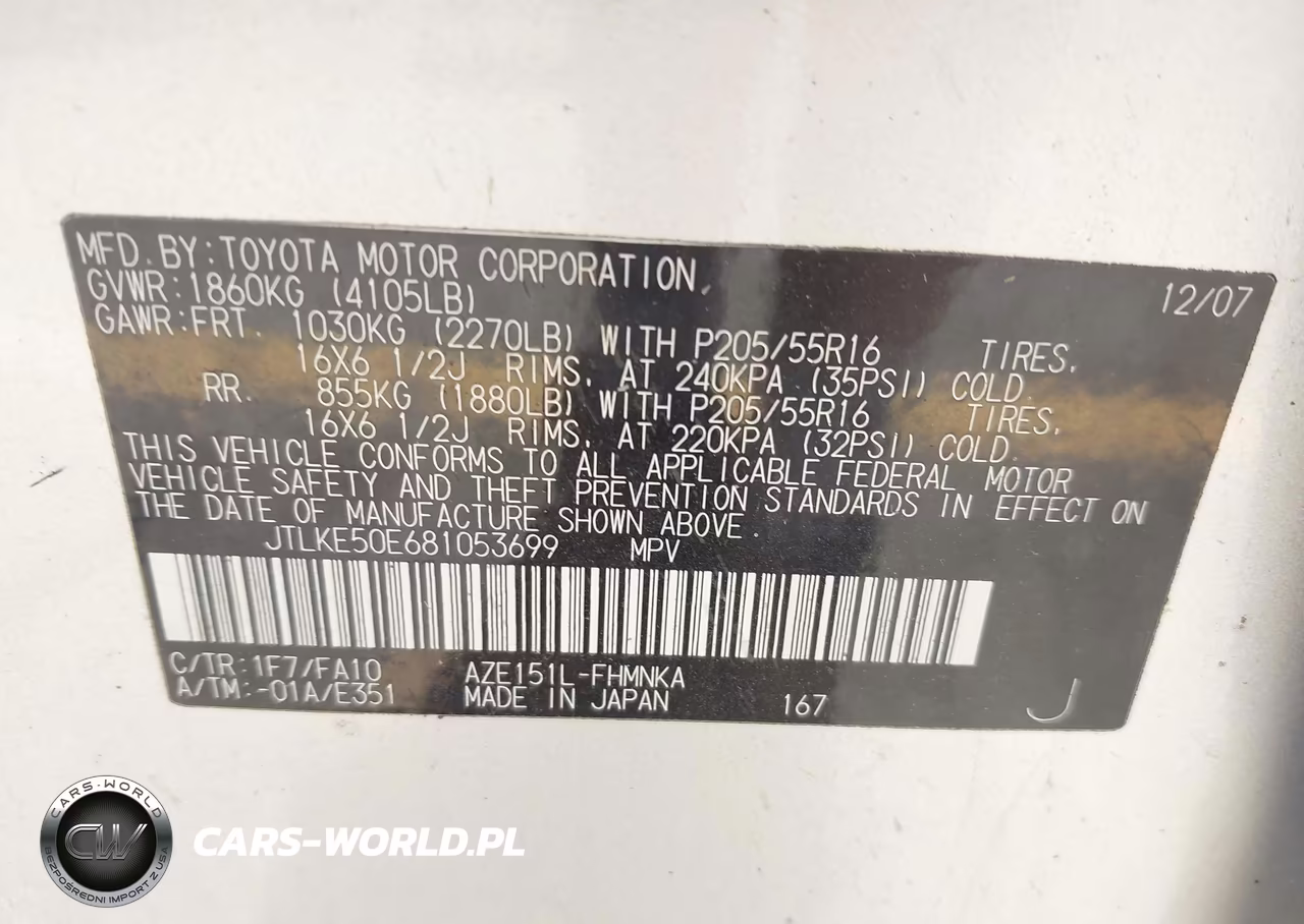 2008 Scion Xb VIN:JTLKE50E681053699 - 9