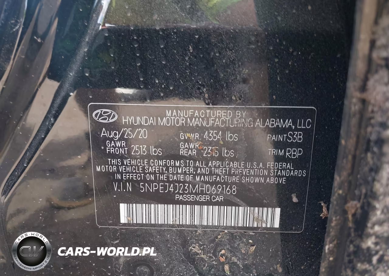 2021 Hyundai Sonata Sel Plus VIN:5NPEJ4J23MH069168 - 9