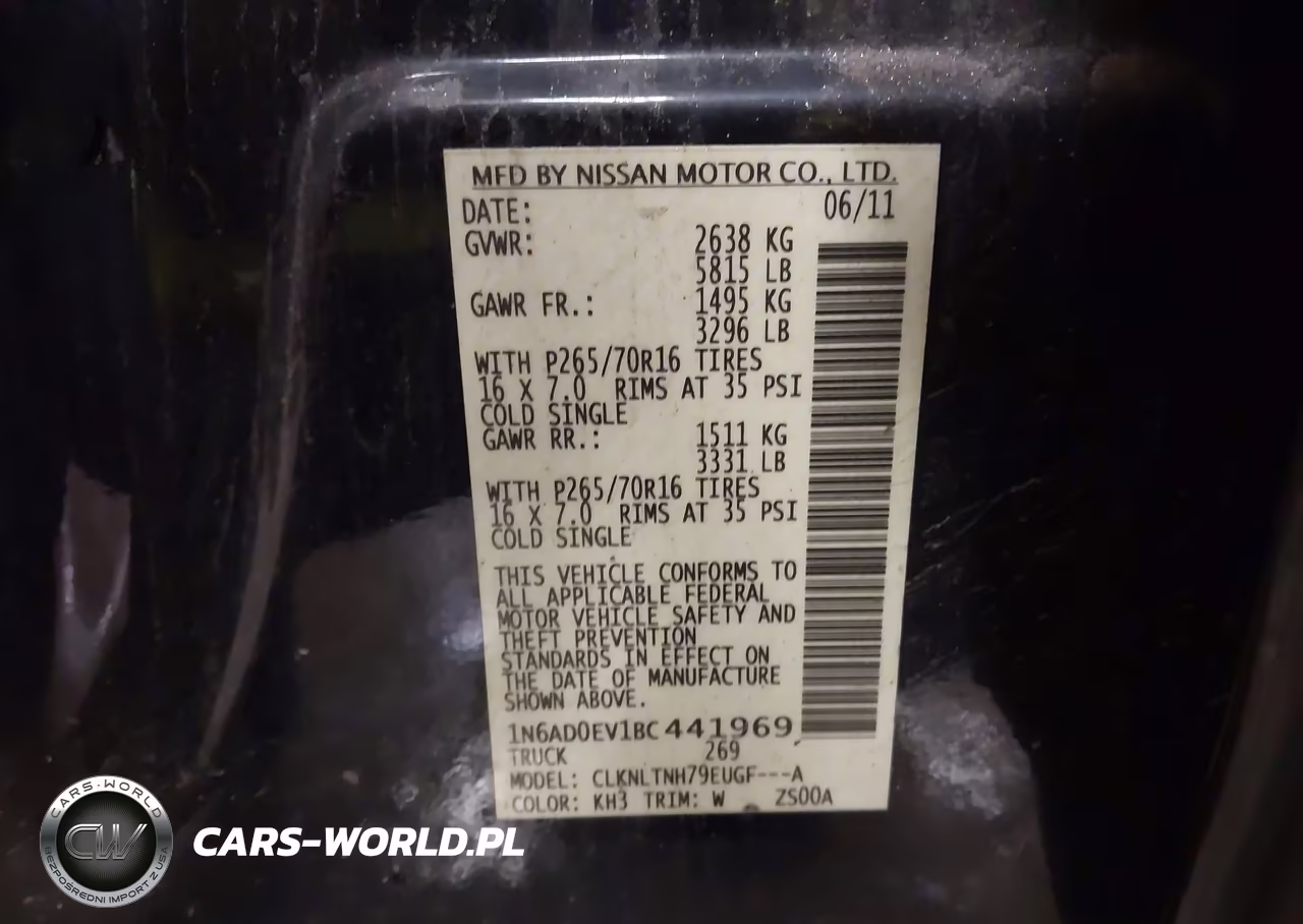 2011 Nissan Frontier Sv VIN:1N6AD0EV1BC441969 - 9