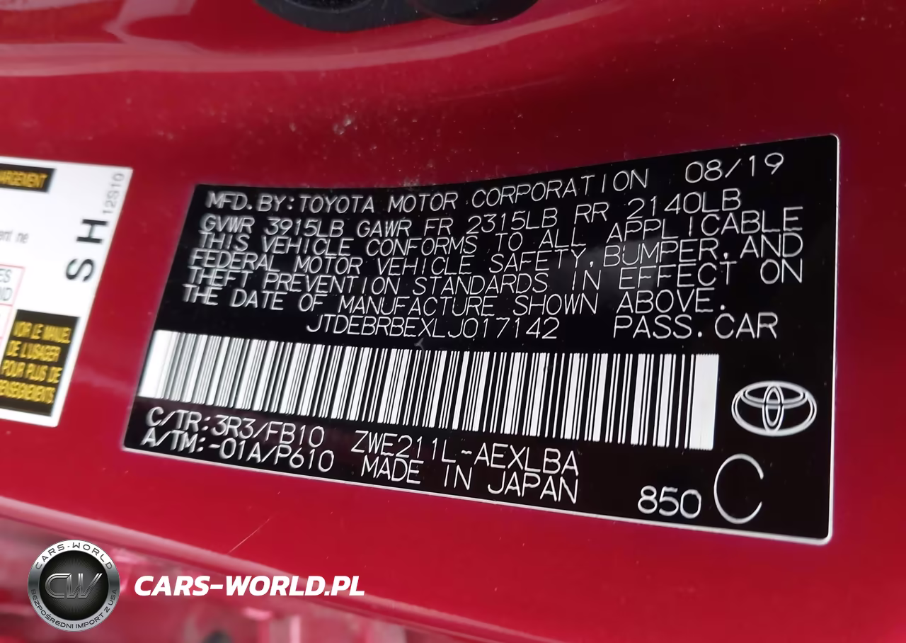 2020 Toyota Corolla Hybrid Le VIN:JTDEBRBEXLJ017142 - 9