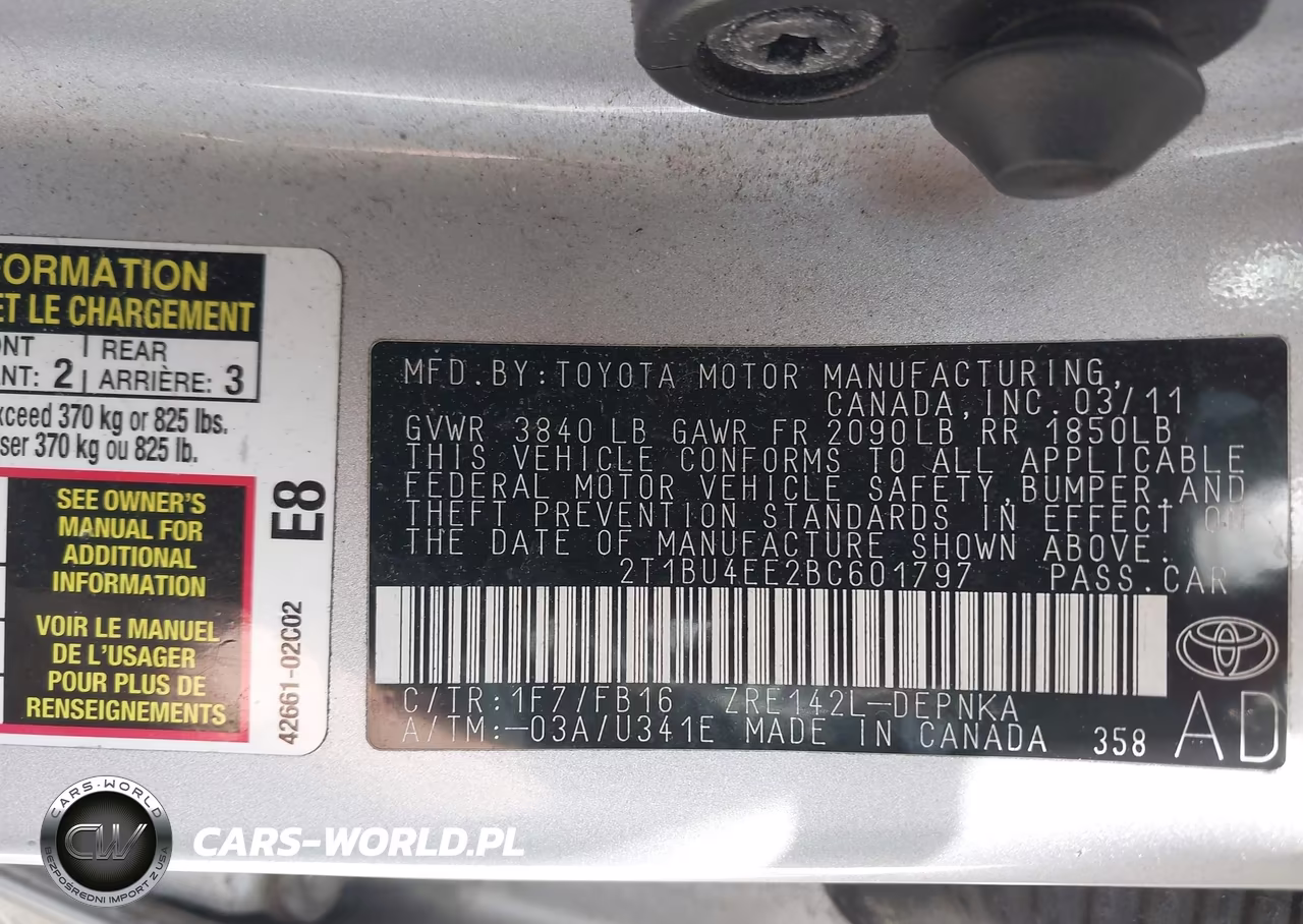 2011 Toyota Corolla Le VIN:2T1BU4EE2BC601797 - 9