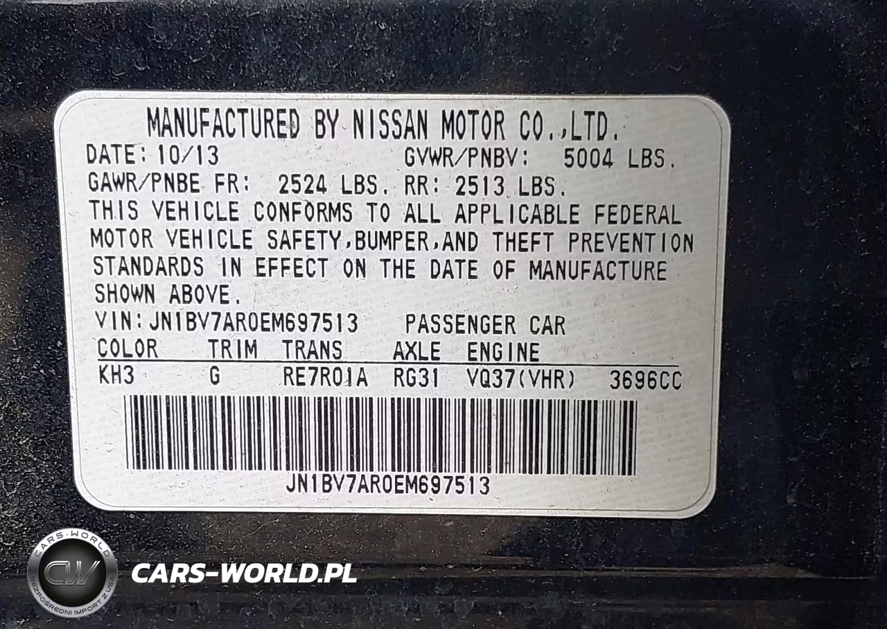 2014 Infiniti Q50 Sport VIN:JN1BV7AR0EM697513 - 9
