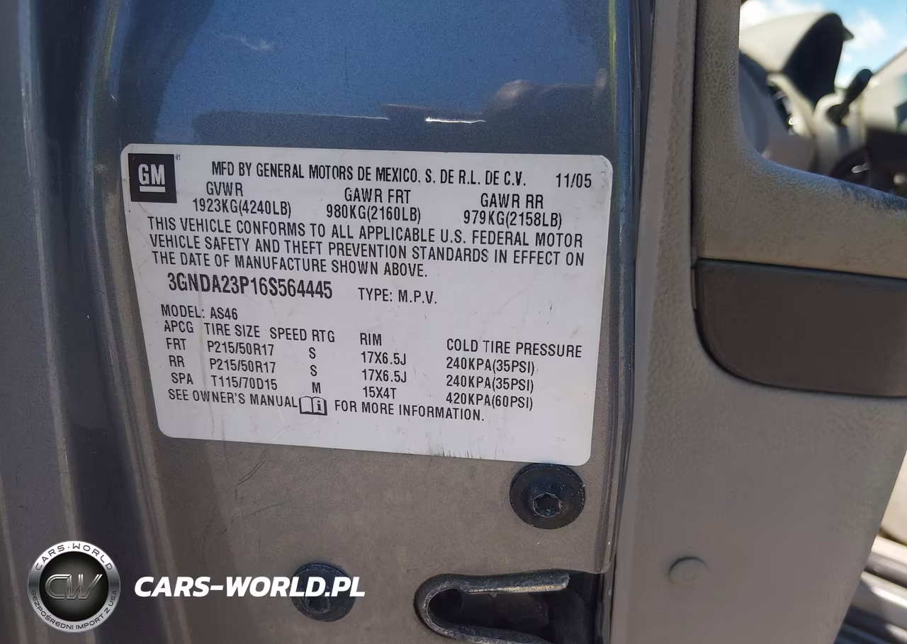 2006 Chevrolet Hhr Lt VIN:3GNDA23P16S564445 - 9