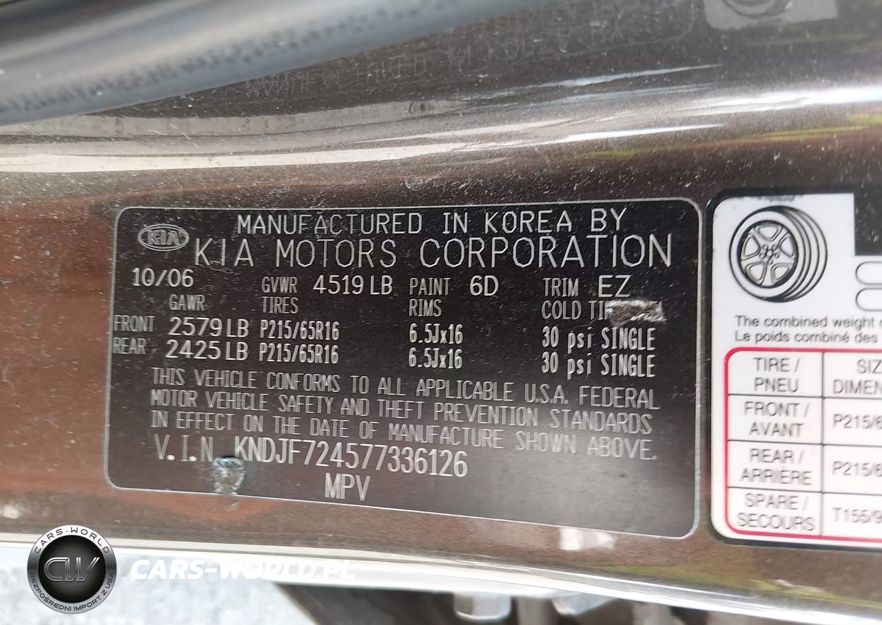 2007 Kia Sportage Lx VIN:KNDJF724577336126 - 9