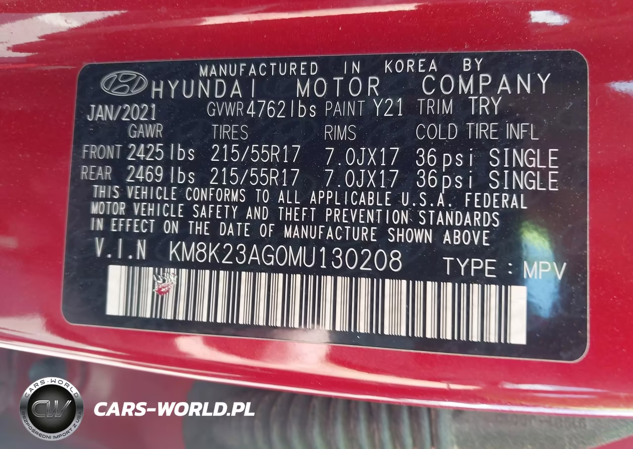 2021 Hyundai Kona Electric Sel VIN:KM8K23AG0MU130208 - 9
