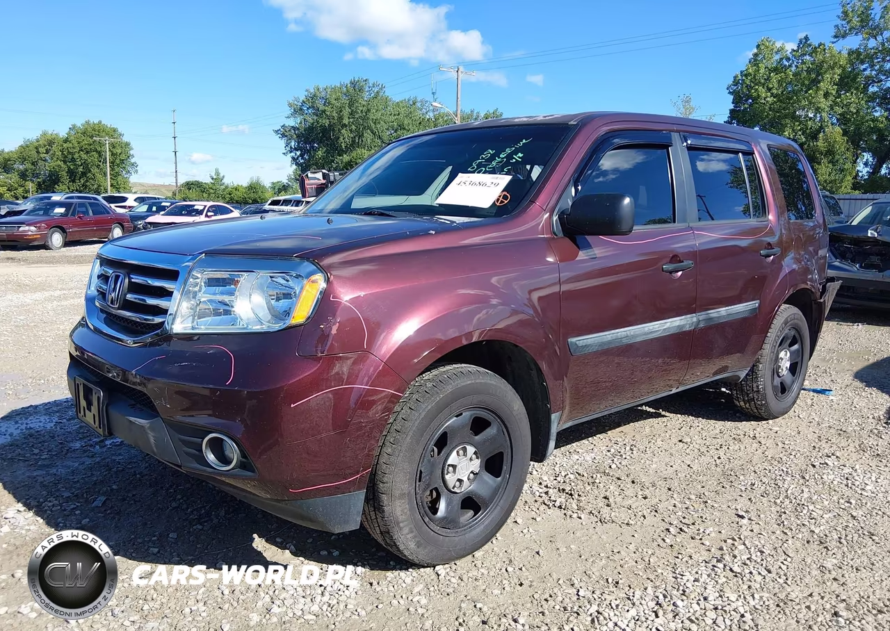 2012 Honda Pilot Lx VIN:5FNYF4H26CB031290 - 2