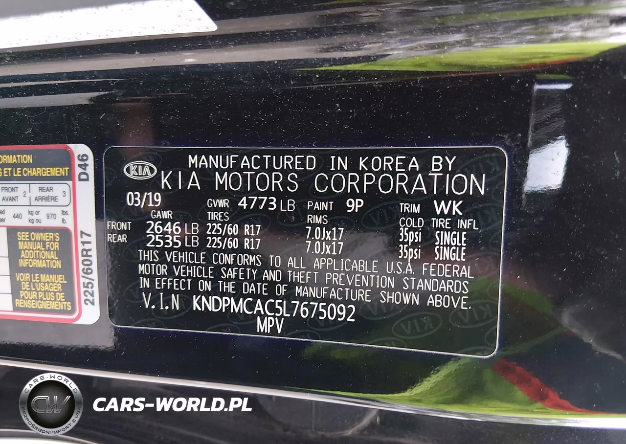2020 Kia Sportage Lx VIN:KNDPMCAC5L7675092 - 9