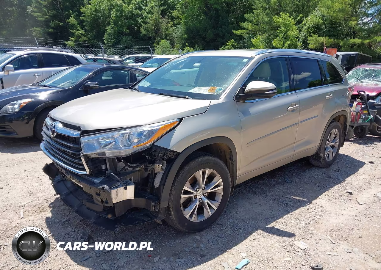 2015 Toyota Highlander Xle V6 VIN:5TDJKRFH3FS215541 - 2
