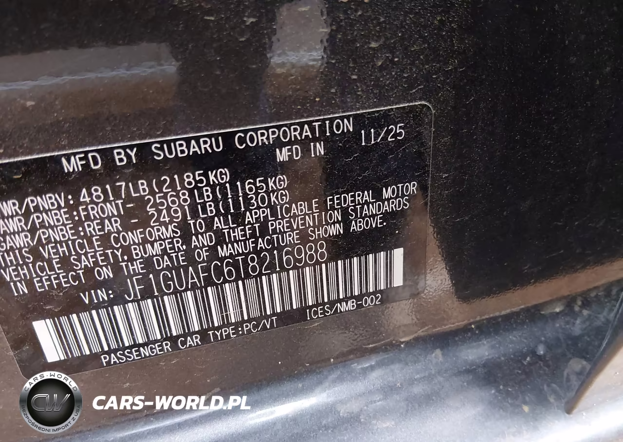 2026 Subaru Impreza Sport VIN:JF1GUAFC6T8216988 - 9
