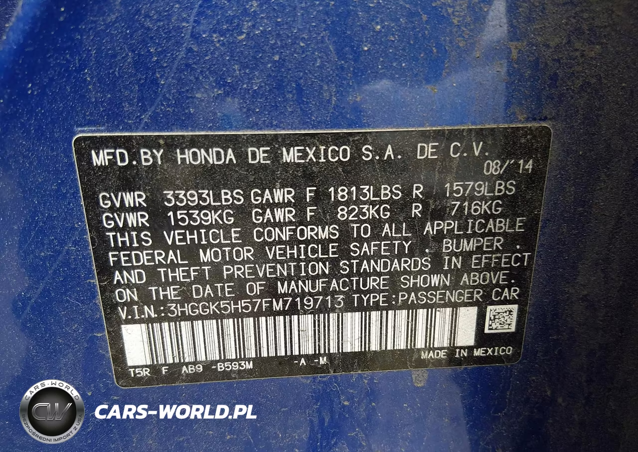 2015 Honda Fit Lx VIN:3HGGK5H57FM719713 - 9