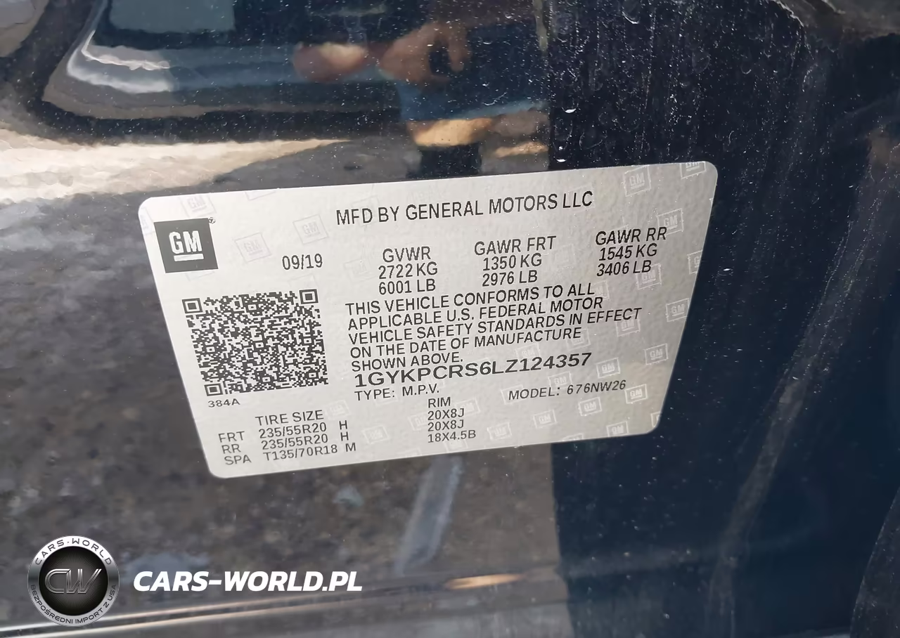 2020 Cadillac Xt6 Fwd Premium Luxury VIN:1GYKPCRS6LZ124357 - 9