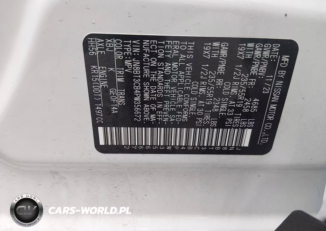 2023 Nissan Rogue Sl Intelligent Awd VIN:JN8BT3CB4PW356672 - 9
