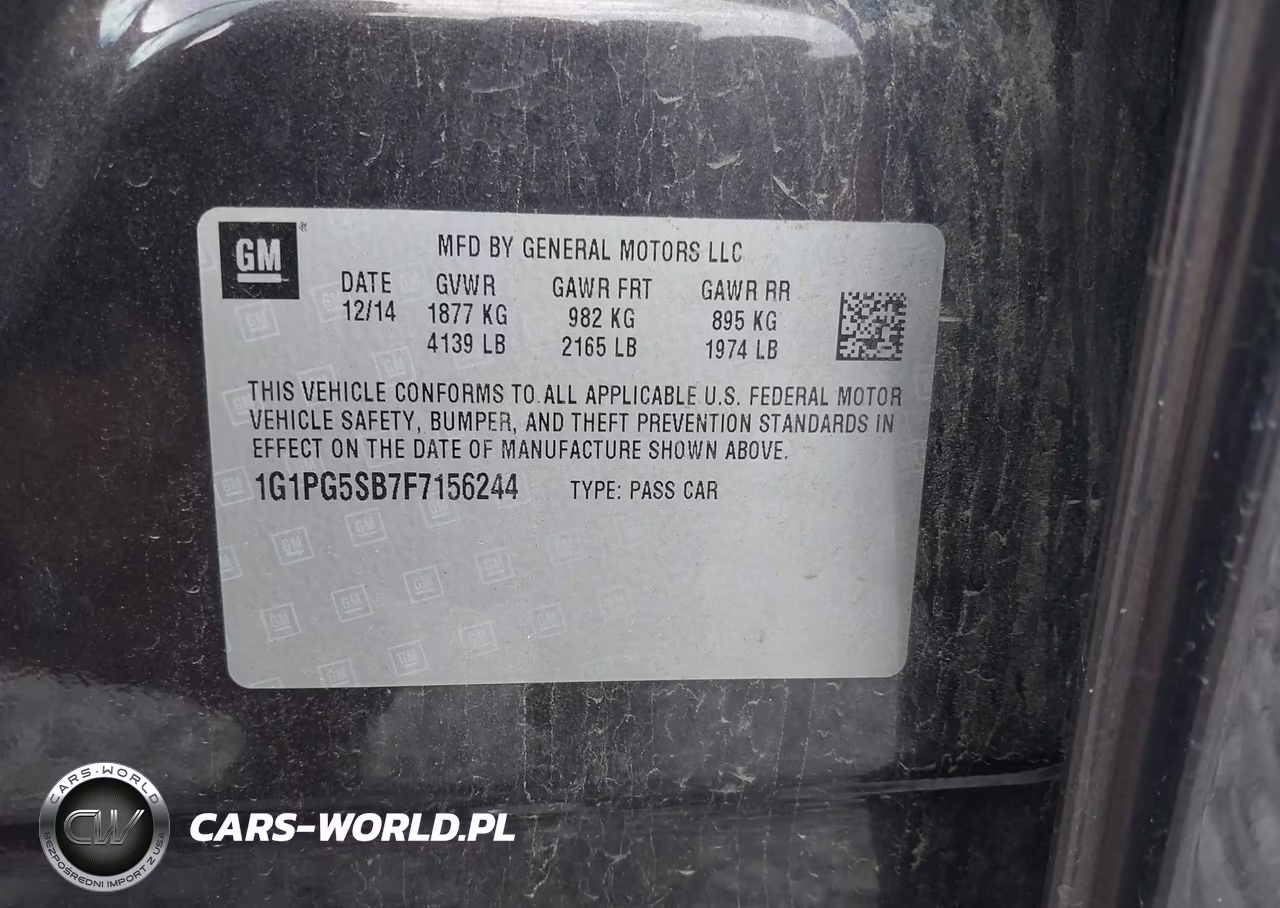 2015 Chevrolet Cruze Ltz VIN:1G1PG5SB7F7156244 - 9