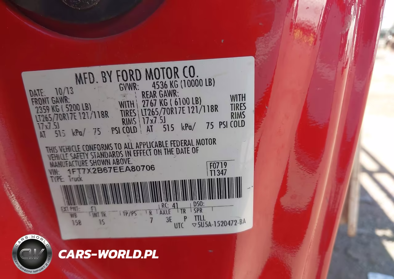 2014 Ford F-250 Xl VIN:1FT7X2B67EEA80706 - 9