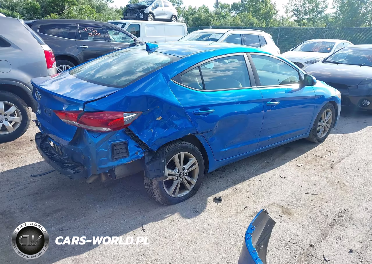 2017 Hyundai Elantra Se VIN:KMHD84LF1HU429066 - 4