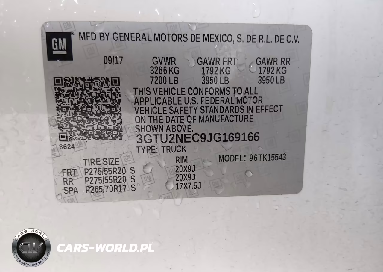 2018 GMC Sierra 1500 Slt VIN:3GTU2NEC9JG169166 - 9