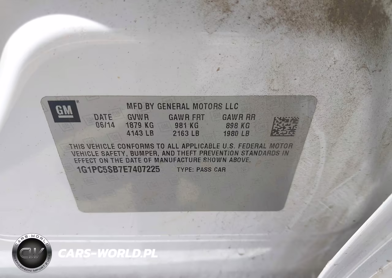 2014 Chevrolet Cruze 1Lt Auto VIN:1G1PC5SB7E7407225 - 9