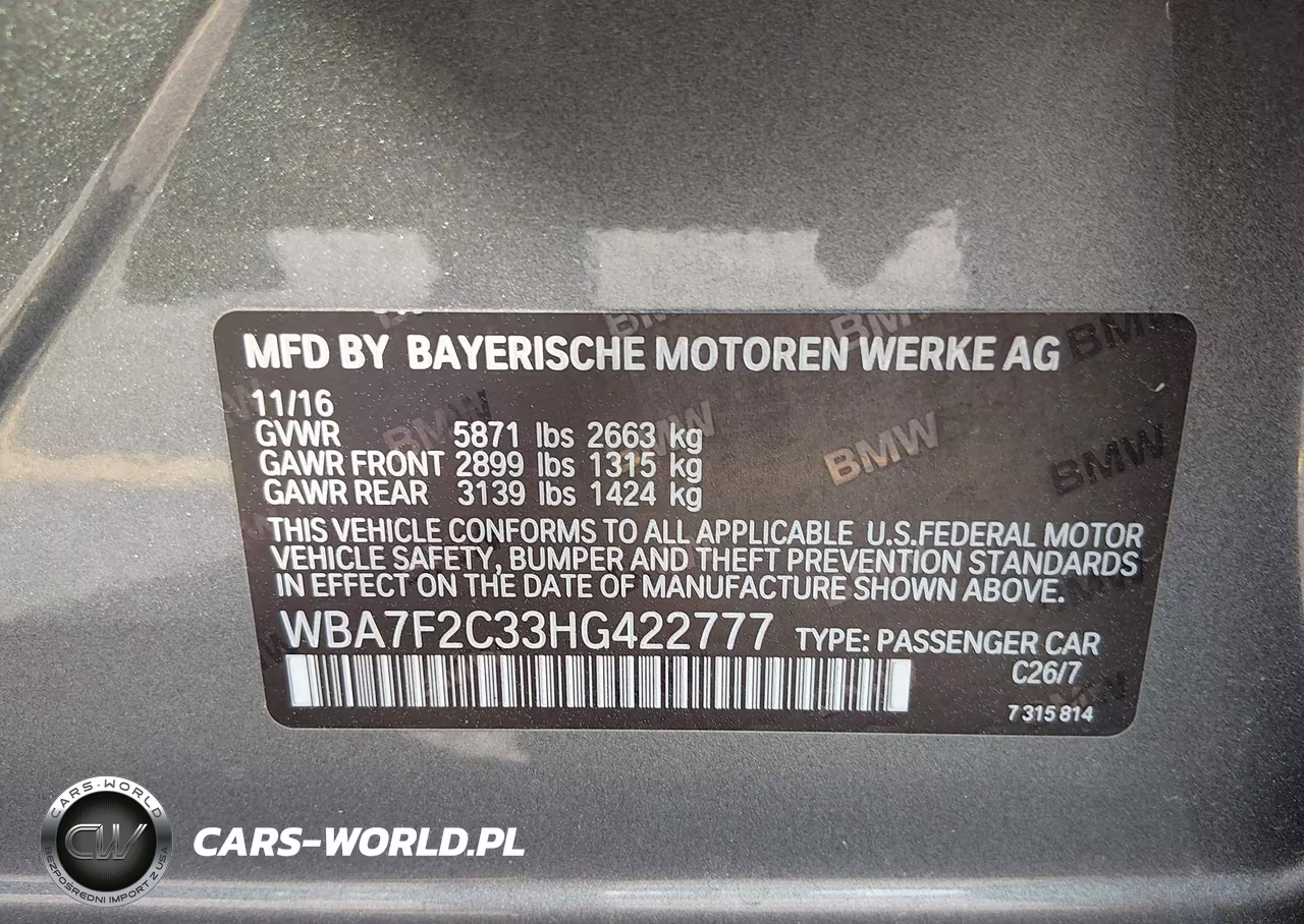 2017 BMW Alpina B7 xDrive VIN:WBA7F2C33HG422777 - 9