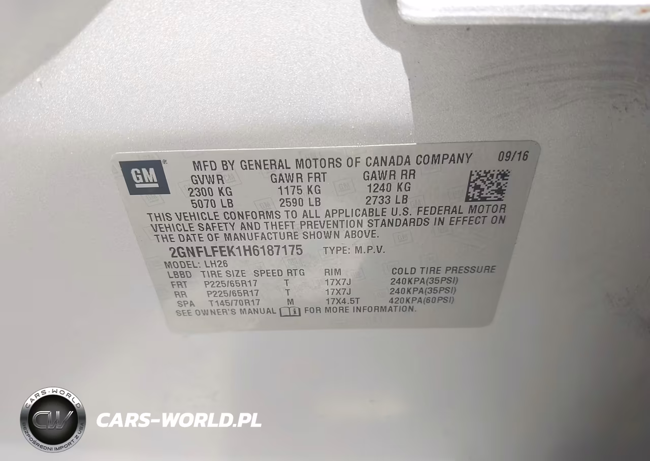 2017 Chevrolet Equinox Lt VIN:2GNFLFEK1H6187175 - 9