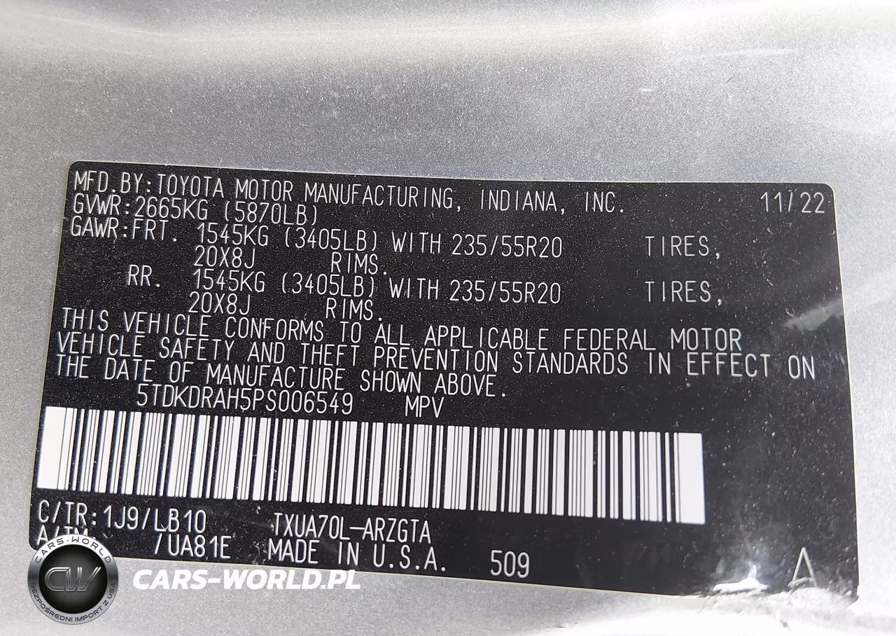2023 Toyota Highlander Limited VIN:5TDKDRAH5PS006549 - 9